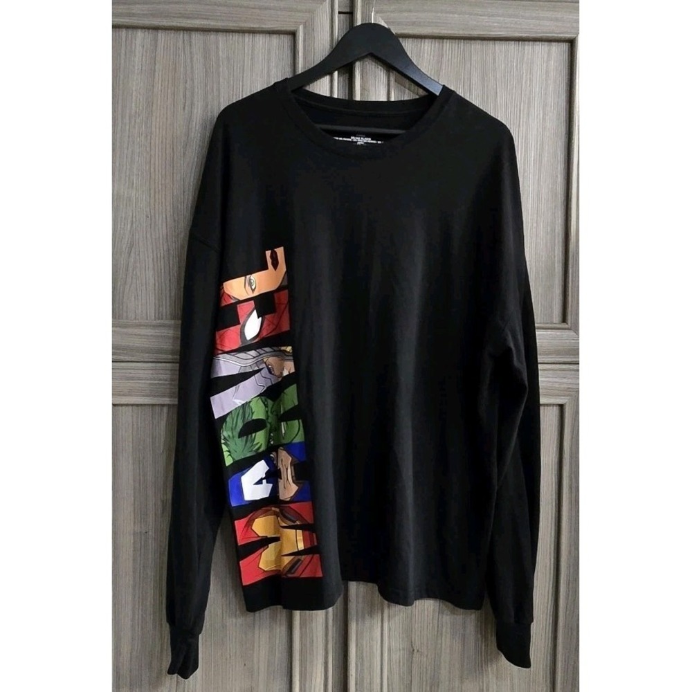 Marvel Comics Graphic LS Pullover Shirt XL